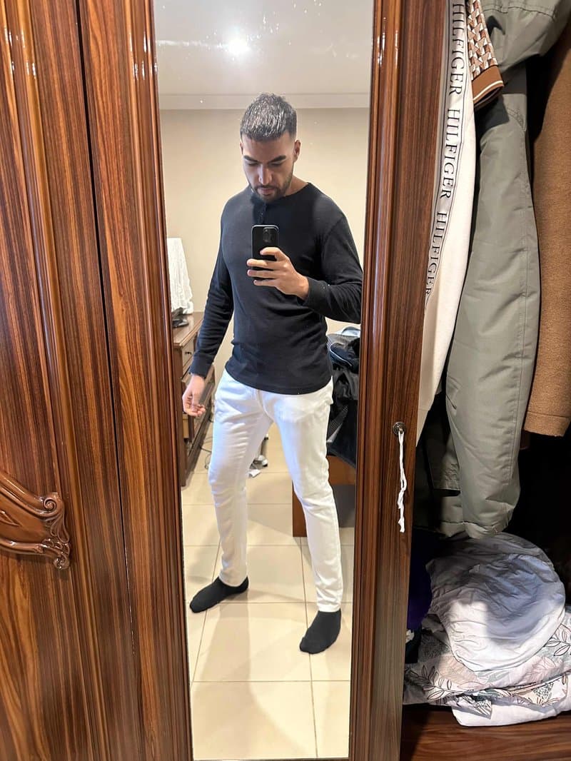 Before: mirror selfie