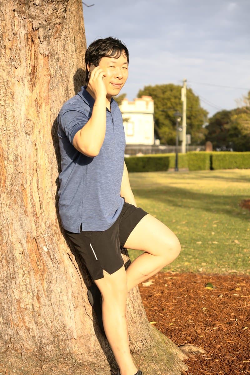 Before: casual park photo